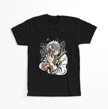 Koszulka Czarna Demon Slayer / Kimetsu no Yaiba / Miecz zabójcy demonów - WYBIERZ KOLOR KOSZULKI I FASON