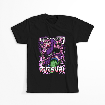 Koszulka Czarna Demon Slayer / Kimetsu no Yaiba / Miecz zabójcy demonów - WYBIERZ KOLOR KOSZULKI I FASON