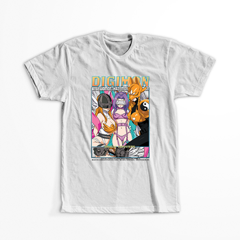 Koszulka Biała - Digimon - WYBIERZ KOLOR KOSZULKI I FASON