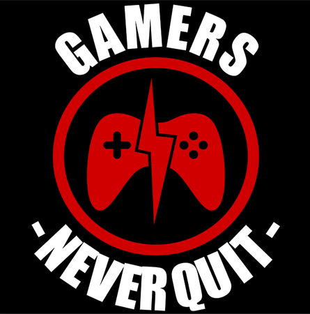 Koszulka Gamers never quit WYBIERZ KOLOR KOSZULKI I FASON