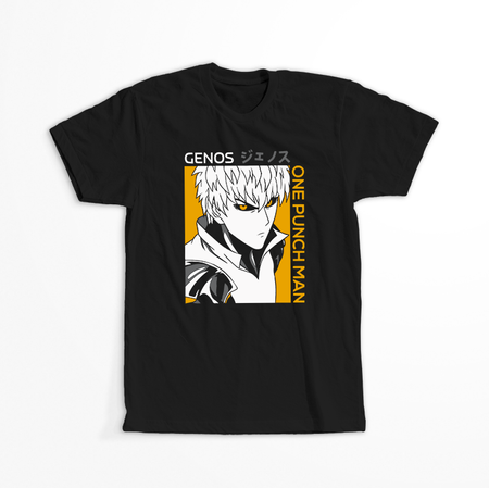 Koszulka Czarna One-Punch Man - WYBIERZ KOLOR KOSZULKI I FASON