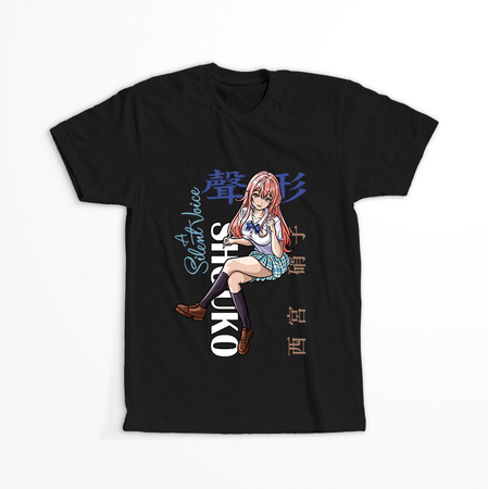 Koszulka Czarna Koe no katachi - WYBIERZ KOLOR KOSZULKI I FASON