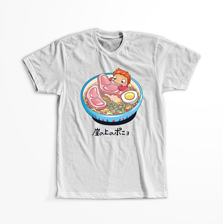 Koszulka Biała Ponyo - WYBIERZ KOLOR KOSZULKI I FASON