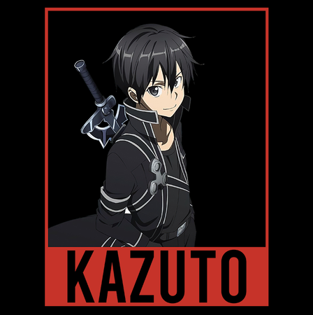 Koszulka Czarna Sword Art Online WYBIERZ KOLOR KOSZULKI I FASON
