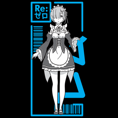 Koszulka Biała Re:Zero - WYBIERZ KOLOR KOSZULKI I FASON