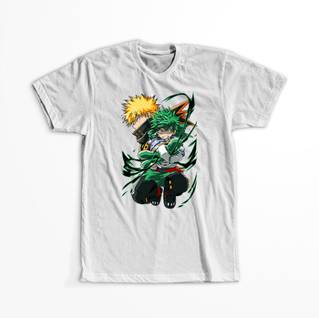 Koszulka Biała My Hero Academia / Akademia bohaterów - WYBIERZ KOLOR KOSZULKI I FASON