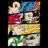 Koszulka Czarna Demon Slayer / Kimetsu no Yaiba / Miecz zabójcy demonów - WYBIERZ KOLOR KOSZULKI I FASON
