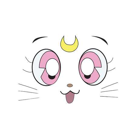 Koszulka Biała Sailor Moon WYBIERZ KOLOR KOSZULKI I FASON