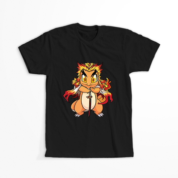 Koszulka Czarna - Pokemon x Naruto - WYBIERZ KOLOR KOSZULKI I FASON