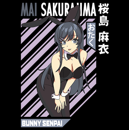 Koszulka Biała Seishun Buta Yarou wa Bunny Girl Senpai no Yume wo Minai WYBIERZ KOLOR KOSZULKI I FASON