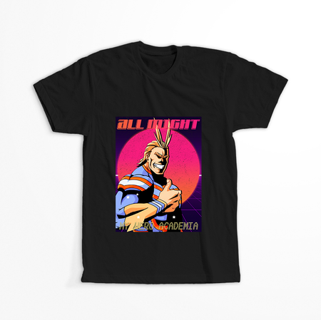 Koszulka Czarna My Hero Academia / Akademia bohaterów - WYBIERZ KOLOR KOSZULKI I FASON