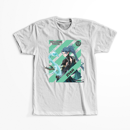 Koszulka Biała Wuthering Waves - WYBIERZ FASON I KOLOR KOSZULKI 