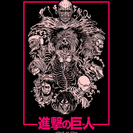 Koszulka Biała Attack on titan WYBIERZ KOLOR KOSZULKI I FASON