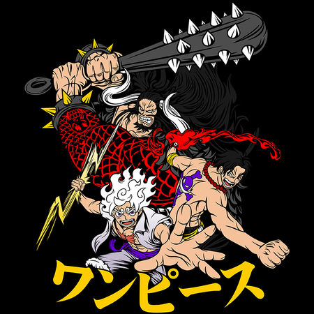 Koszulka Czarna One Piece - WYBIERZ KOLOR KOSZULKI I FASON