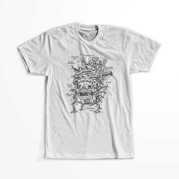 Koszulka Biała - Howl's Moving Castle - WYBIERZ KOLOR KOSZULKI I FASON