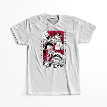 Koszulka Biała One Piece - WYBIERZ KOLOR KOSZULKI I FASON