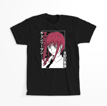 Koszulka Czarna Chainsaw Man WYBIERZ KOLOR KOSZULKI I FASON