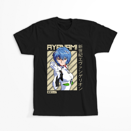 Koszulka Czarna Neon Genesis Evangelion - WYBIERZ KOLOR KOSZULKI I FASON