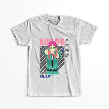 Koszulka Biała Saiki Kusuo no Ψ-nan WYBIERZ KOLOR KOSZULKI I FASON