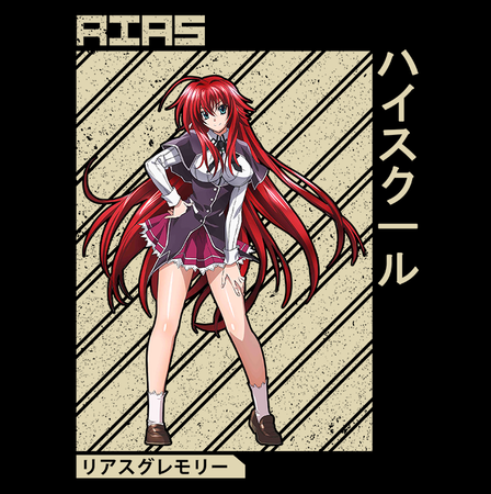 Koszulka Biała Highschool DxD - WYBIERZ KOLOR KOSZULKI I FASON