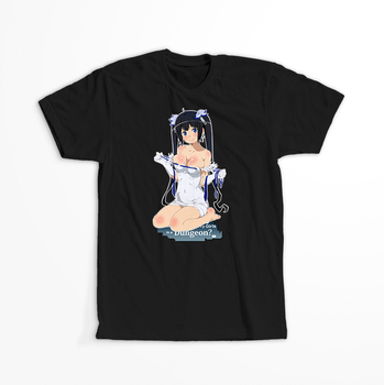 Koszulka Czarna -  Is It Wrong to Try to Pick Up Girls in a Dungeon? - WYBIERZ KOLOR KOSZULKI I FASON