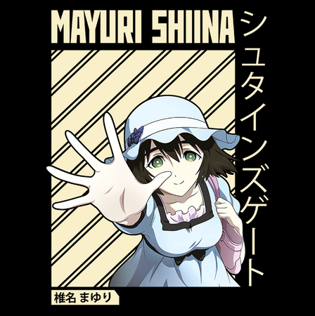 Koszulka Biała - Steins;Gate - WYBIERZ KOLOR KOSZULKI I FASON