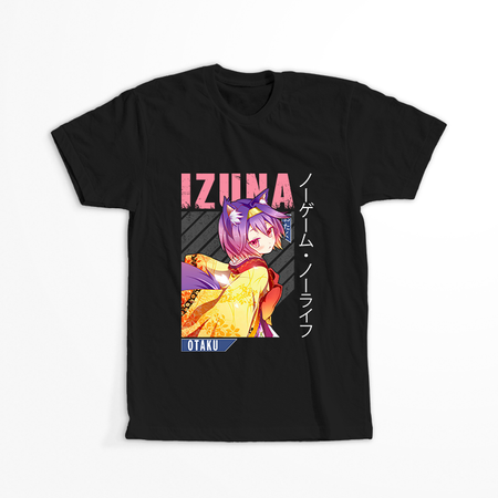 Koszulka Czarna No Game No Life - WYBIERZ KOLOR KOSZULKI I FASON