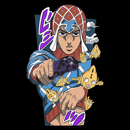 Koszulka Czarna JOJO's Bizarre Adventure - WYBIERZ KOLOR KOSZULKI I FASON