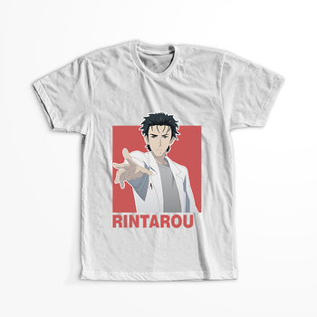 Koszulka Biała - Steins;Gate - WYBIERZ KOLOR KOSZULKI I FASON