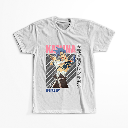 Koszulka Biała Tengen Toppa Gurren Lagann - WYBIERZ KOLOR KOSZULKI I FASON