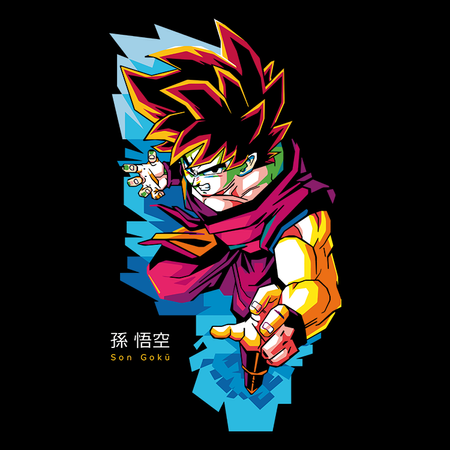 Koszulka Czarna Dragon Ball - WYBIERZ KOLOR KOSZULKI I FASON
