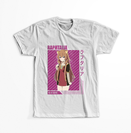 Koszulka Biała - The Rising of the Shield Hero - WYBIERZ KOLOR KOSZULKI I FASON