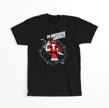 Koszulka Czarna - The Quintessential Quintuplet - WYBIERZ KOLOR KOSZULKI I FASON