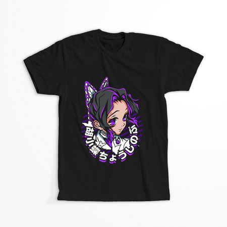 Koszulka Czarna Demon Slayer / Kimetsu no Yaiba / Miecz zabójcy demonów - WYBIERZ KOLOR KOSZULKI I FASON