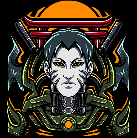 Koszulka Samuraj WYBIERZ KOLOR KOSZULKI I FASON