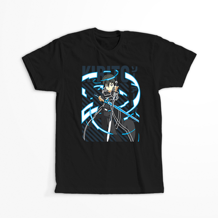 Koszulka Czarna Sword Art Online - WYBIERZ KOLOR KOSZULKI I FASON