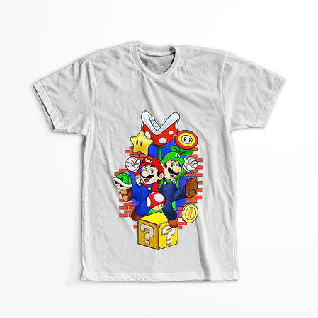 Koszulka Super Mario Bros. WYBIERZ KOLOR KOSZULKI I FASON