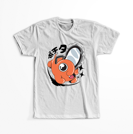 Koszulka Biała  Chainsaw Man WYBIERZ KOLOR KOSZULKI I FASON