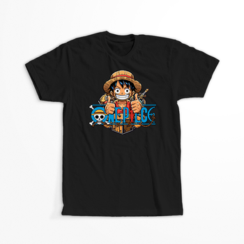 Koszulka Czarna One Piece - WYBIERZ KOLOR KOSZULKI I FASON