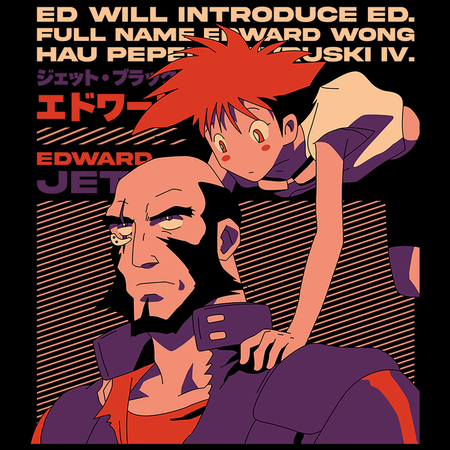 Koszulka Czarna Cowboy Bebop - WYBIERZ KOLOR KOSZULKI I FASON