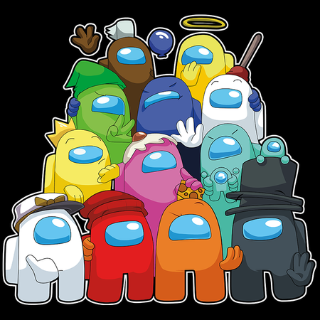 Koszulka Biała - Among Us - WYBIERZ KOLOR KOSZULKI I FASON