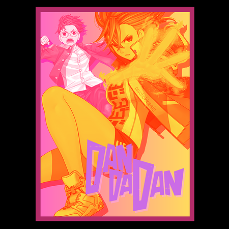 Koszulka Biała Dandadan - WYBIERZ FASON KOSZULKI