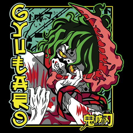 Koszulka Biała Demon Slayer / Kimetsu no Yaiba / Miecz zabójcy demonów - WYBIERZ KOLOR KOSZULKI I FASON