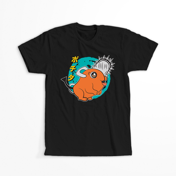 Koszulka Czarna Chainsaw Man WYBIERZ KOLOR KOSZULKI I FASON