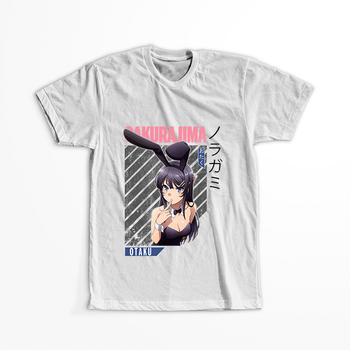 Koszulka Biała Seishun Buta Yarou wa Bunny Girl Senpai no Yume wo Minai WYBIERZ KOLOR KOSZULKI I FASON