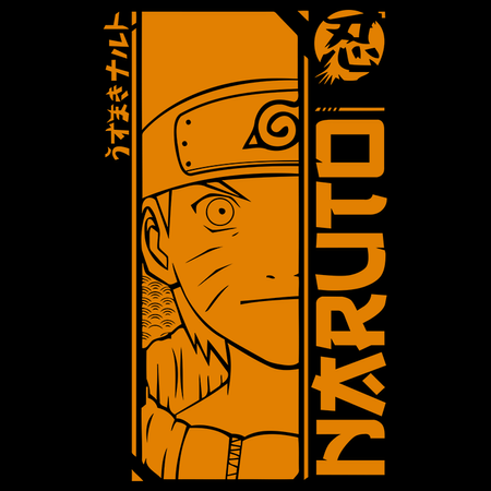 Koszulka Czarna Naruto / Boruto - WYBIERZ KOLOR KOSZULKI I FASON