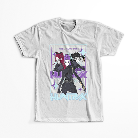 Koszulka Biała KPop Demon Hunters WYBIERZ KOLOR KOSZULKI I FASON