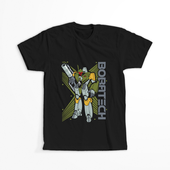 Koszulka Czarna Robotech WYBIERZ KOLOR KOSZULKI I FASON