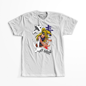 Koszulka Biała Naruto / Boruto - WYBIERZ KOLOR KOSZULKI I FASON