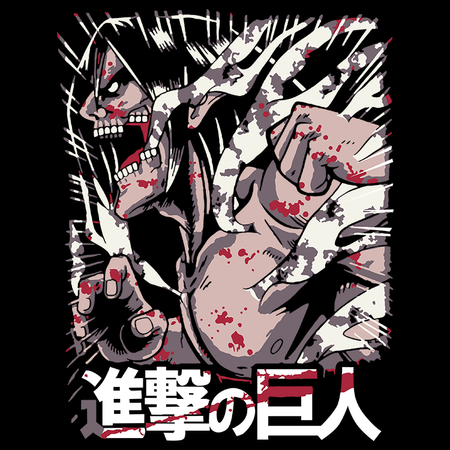 Koszulka Biała Attack on titan WYBIERZ KOLOR KOSZULKI I FASON